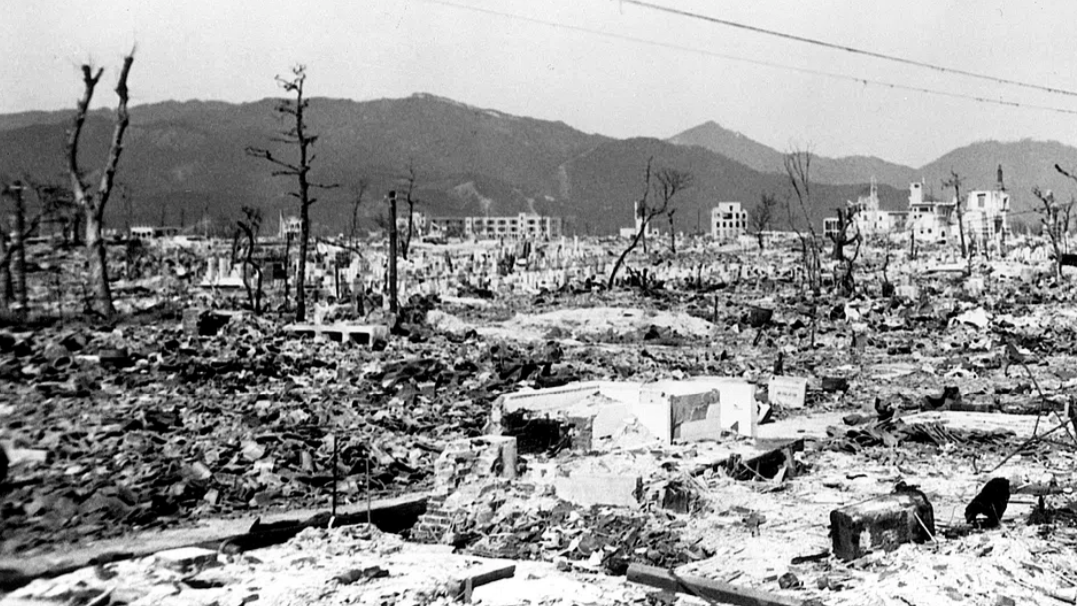 6. August 1945: Durch Atombombe zerstörtes Hiroshima